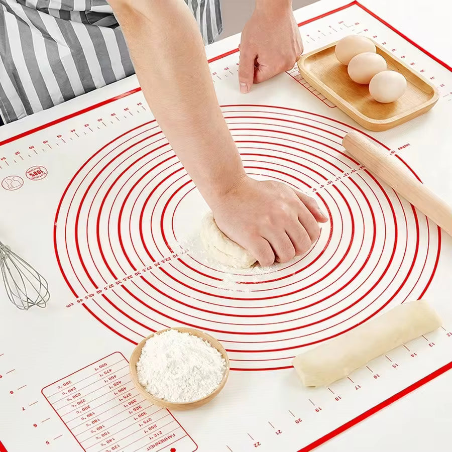 1pc Platinum Silicone Kneading Dough Mat Back To School